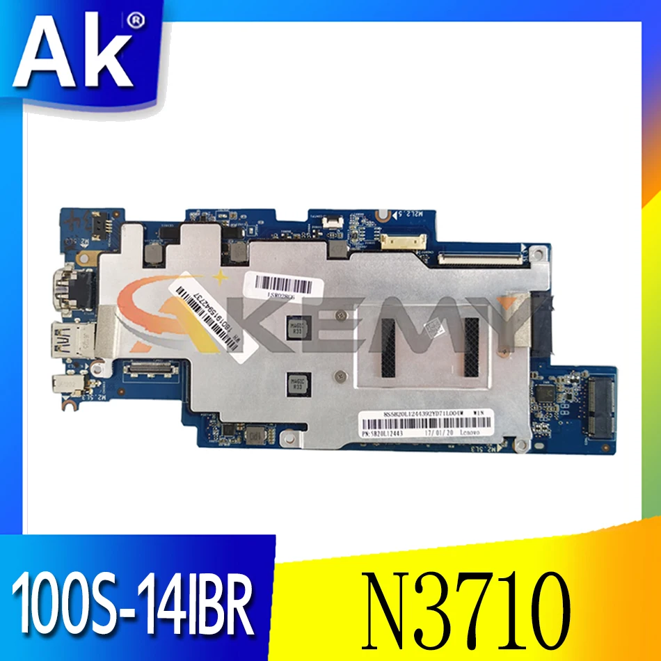 Akemy 1501B_01_01 For Lenovo Ideapad 100S 100S-14IBR Laptop Motherboard 5B20L12443 CPU N3710 RAM 4G 100% Test
Akemy 1501B_01_01 For Lenovo Ideapad 100S 100S-14IBR Laptop Motherboard 5B20L12443 CPU N3710 RAM 4G 100% Test