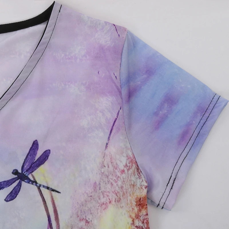 YLDSGS 2021 Summer Creative Spray-Painted Print Loose Fashion And Temperament V-Neck Speedo Pullover Women's Tide Crop Top
YLDSGS 2021 Summer Creative Spray-Painted Print Loose Fashion And Temperament V-Neck Speedo Pullover Women's Tide Crop Top