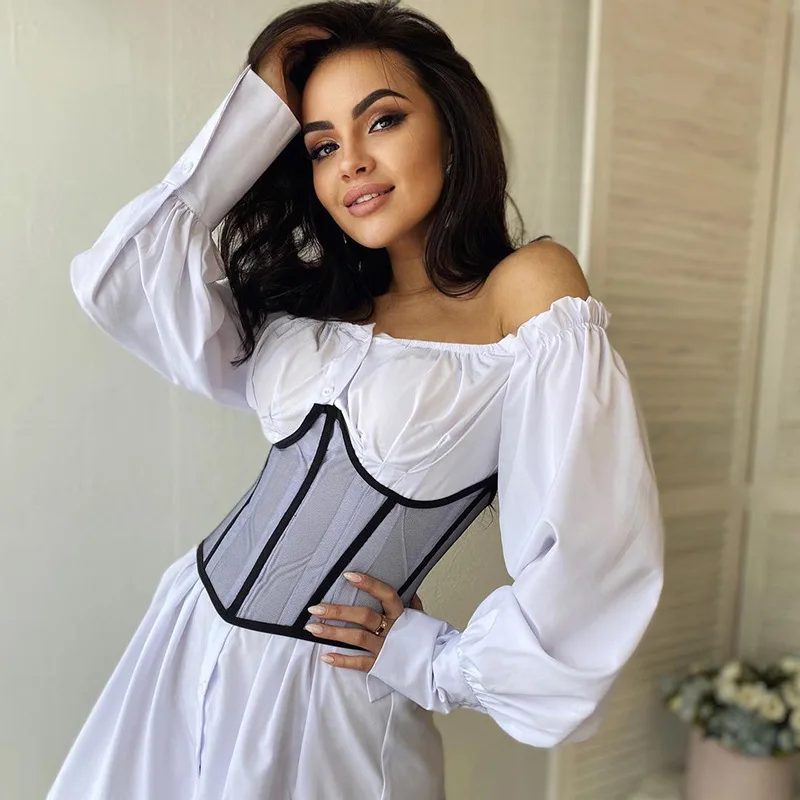 Women Waist Trainer Corset Sheer Gauze Back Strappy Cincher Shaper With Chest Support For Girls Women's Cummerbunds Corset Belt
Women Waist Trainer Corset Sheer Gauze Back Strappy Cincher Shaper With Chest Support For Girls Women's Cummerbunds Corset Belt