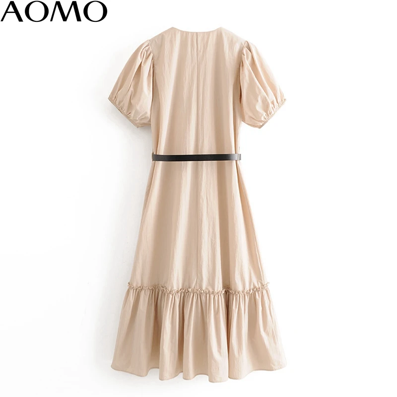 AOMO fashion women solid summer dress with belt 2020 new arrival short sleeve Ladies Loose midi Dress Vestidos 3H338A
AOMO fashion women solid summer dress with belt 2020 new arrival short sleeve Ladies Loose midi Dress Vestidos 3H338A