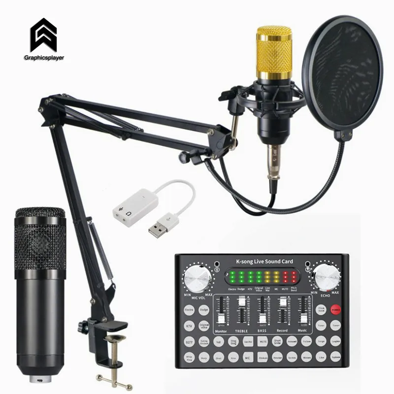 Microphone Set Bracket Interface Type Bluetooth External USB Sound Card Webcast Live Streamer Broadcast Audio Card Channels
Microphone Set Bracket Interface Type Bluetooth External USB Sound Card Webcast Live Streamer Broadcast Audio Card Channels