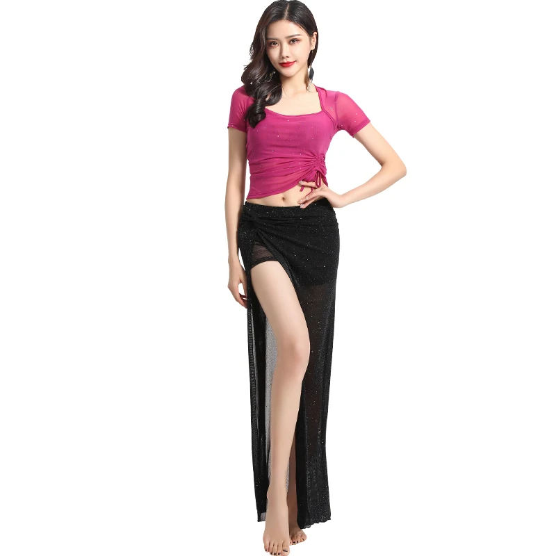 Belly Dance Practice Clothing Female 2020 Summer New Set Sexy Oriental Dance Mesh Tops Long Skirt Performance Costumes DQL3906
Belly Dance Practice Clothing Female 2020 Summer New Set Sexy Oriental Dance Mesh Tops Long Skirt Performance Costumes DQL3906