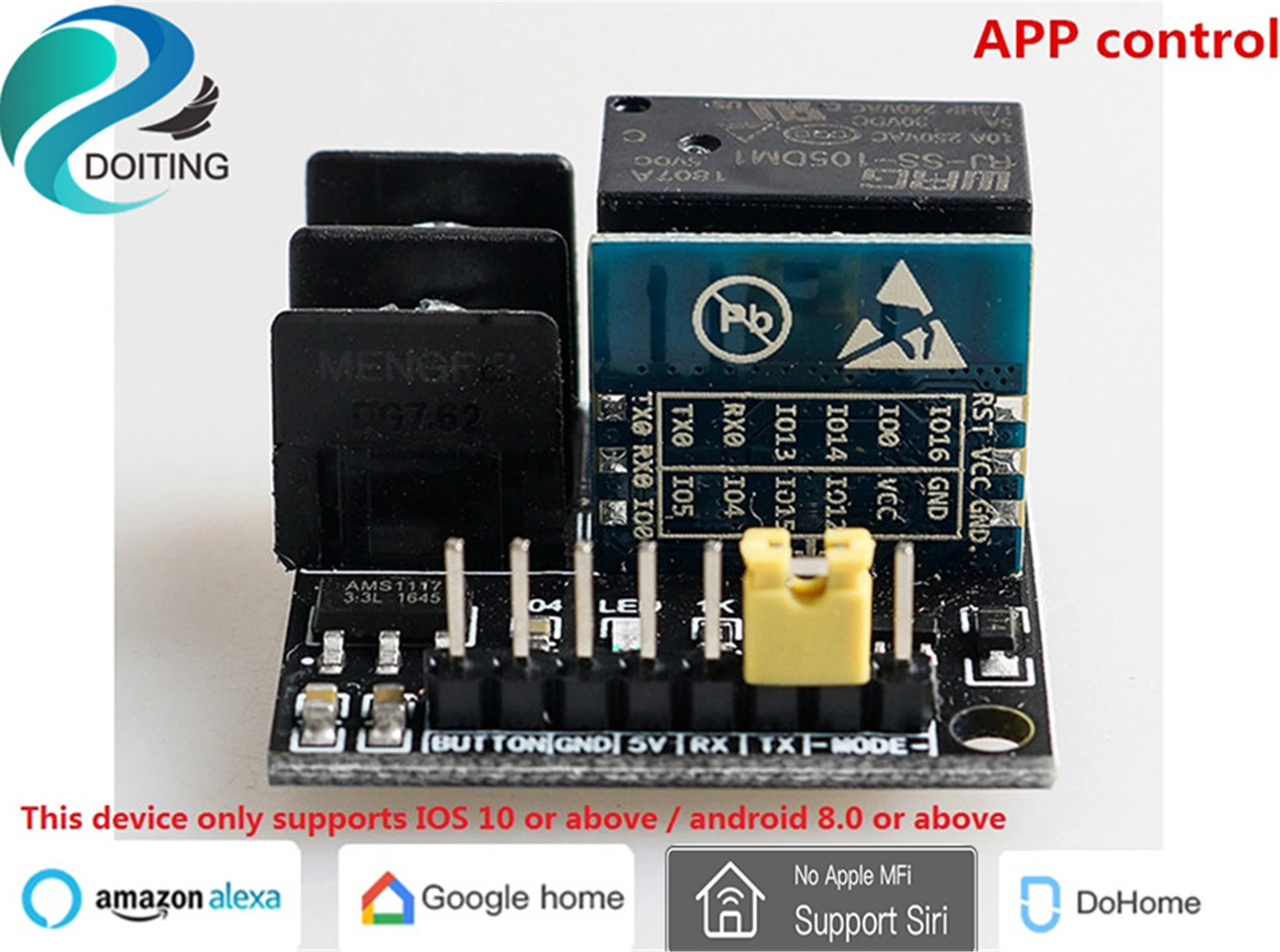 DOITING Wifi Smart Plug Switch 5 в приложение пульт дистанционного управления розетка 10А реле