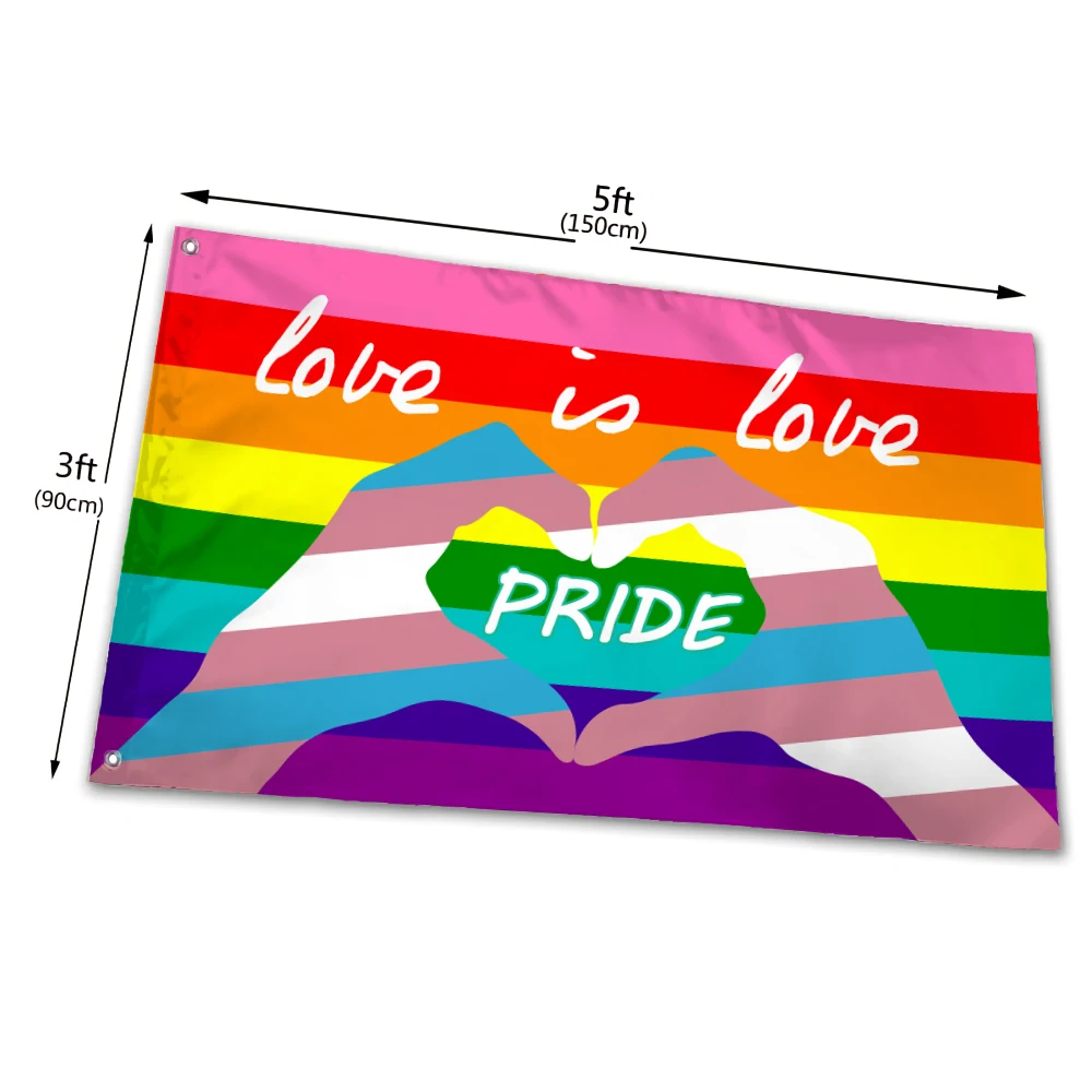 

Flagnshow Gay Flag 90x150cm 120x180cm Rainbow Things Pride Bisexual Lesbian Pansexual LGBT Accessories Flags Love is Love