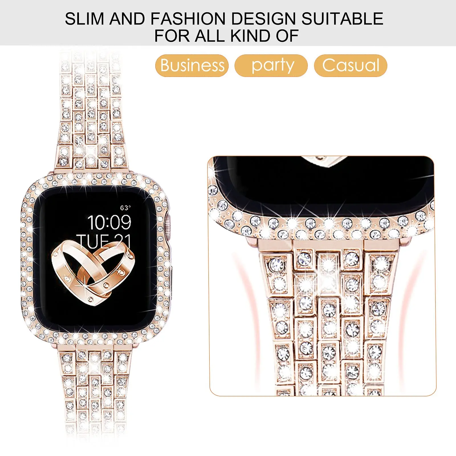 Тонкий алмазный ремешок для Apple watch, металлический браслет для iWatch Series 3 4 5 6 se 7, 40 мм 41 мм 38 мм 45 мм 44 мм 42 мм 38 мм
Тонкий алмазный ремешок для Apple watch, металлический браслет для iWatch Series 3 4 5 6 se 7, 40 мм 41 мм 38 мм 45 мм 44 мм 42 мм 38 мм