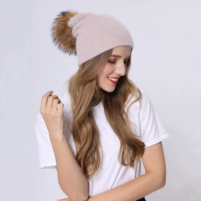 Skullies Beanie Solid Knitted Angora Fur Pom Hat Autumn Winter Unisex Plush Casual Fashion Gorros Female Bonnet MJF-BH-06
Skullies Beanie Solid Knitted Angora Fur Pom Hat Autumn Winter Unisex Plush Casual Fashion Gorros Female Bonnet MJF-BH-06
