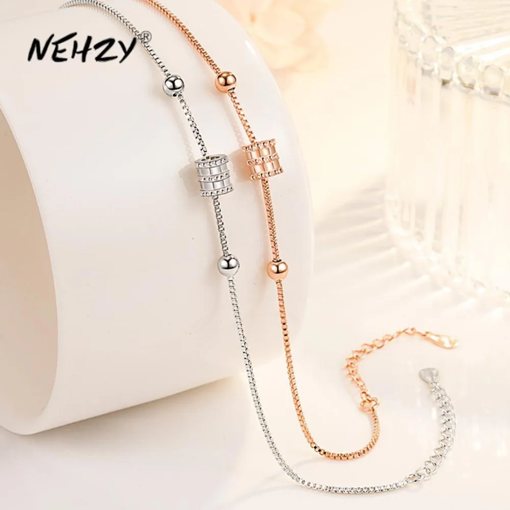 NEHZY S925 Stamp silver new woman fashion jewelry rose gold silver bracelet hot sale ladies bracelet length 18+6CM
NEHZY S925 Stamp silver new woman fashion jewelry rose gold silver bracelet hot sale ladies bracelet length 18+6CM