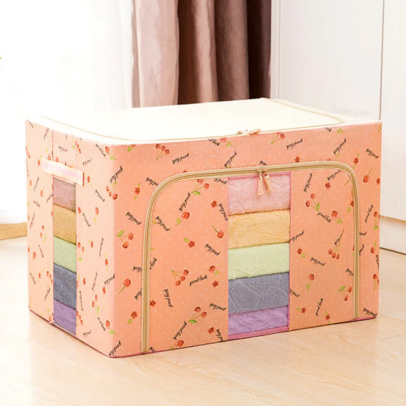 Quilt Clothes Organizer Box Steel Frame Support Oxford Cloth Sundries Storage Case With See Through Window Foldable Zipper Bag
Quilt Clothes Organizer Box Steel Frame Support Oxford Cloth Sundries Storage Case With See Through Window Foldable Zipper Bag