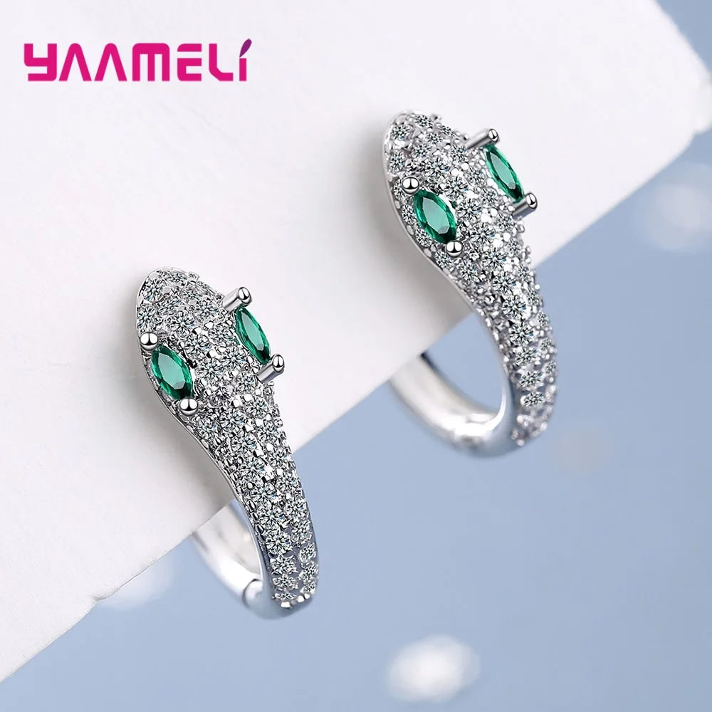 Real 925 Sterling Silver Gothic Full Rhinestone Cubic Zircon Snake Earrings for Women Fashion Rock Unisex Party Jewelry
Real 925 Sterling Silver Gothic Full Rhinestone Cubic Zircon Snake Earrings for Women Fashion Rock Unisex Party Jewelry