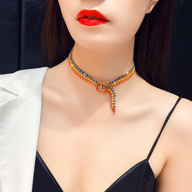 2021 Rainbow full diamond clavicle chain women's Japanese and Korean net red short necklaces neck ornaments neckband women
2021 Rainbow full diamond clavicle chain women's Japanese and Korean net red short necklaces neck ornaments neckband women