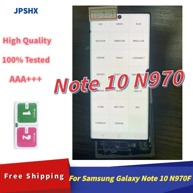 Original Defect Point Line For Samsung Galaxy Note 10 N970F LCD Display Touch Screen For Note 10 Plus N975F DmblyWith Black Dots
Original Defect Point Line For Samsung Galaxy Note 10 N970F LCD Display Touch Screen For Note 10 Plus N975F DmblyWith Black Dots
