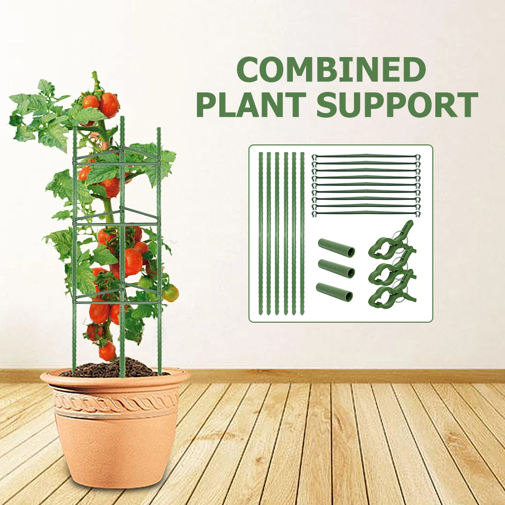21pcs Climbing Vine Rack Stake Arms for Tomato Cage Expandable Trellis Connectors for Any 11mm Diameter Plant Stakes Buckle
21pcs Climbing Vine Rack Stake Arms for Tomato Cage Expandable Trellis Connectors for Any 11mm Diameter Plant Stakes Buckle