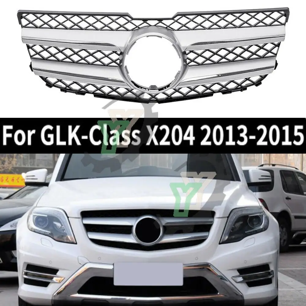 Гоночная решетка для Mercedes Benz GLK Class X204 GLK350 2013-2015, хромированная Серебристая Высококачественная Передняя Верхняя решетка для автомобиля
Гоночная решетка для Mercedes Benz GLK Class X204 GLK350 2013-2015, хромированная Серебристая Высококачественная Передняя Верхняя решетка для автомобиля