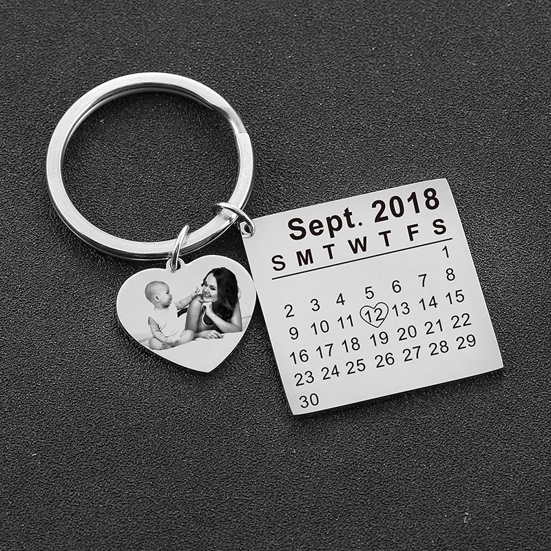 Customized Round Baby Photo Keychain Personalized Custom Name Calendar Birth Date Tag Circle Keyring Women Charm Jewelry Gift
Customized Round Baby Photo Keychain Personalized Custom Name Calendar Birth Date Tag Circle Keyring Women Charm Jewelry Gift