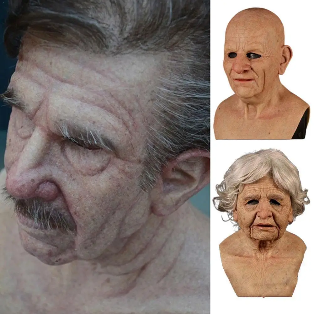 Halloween Masquerade Cosplay Old Bald and Grandpa Beard Scary Mask mask old man W0U8
Halloween Masquerade Cosplay Old Bald and Grandpa Beard Scary Mask mask old man W0U8