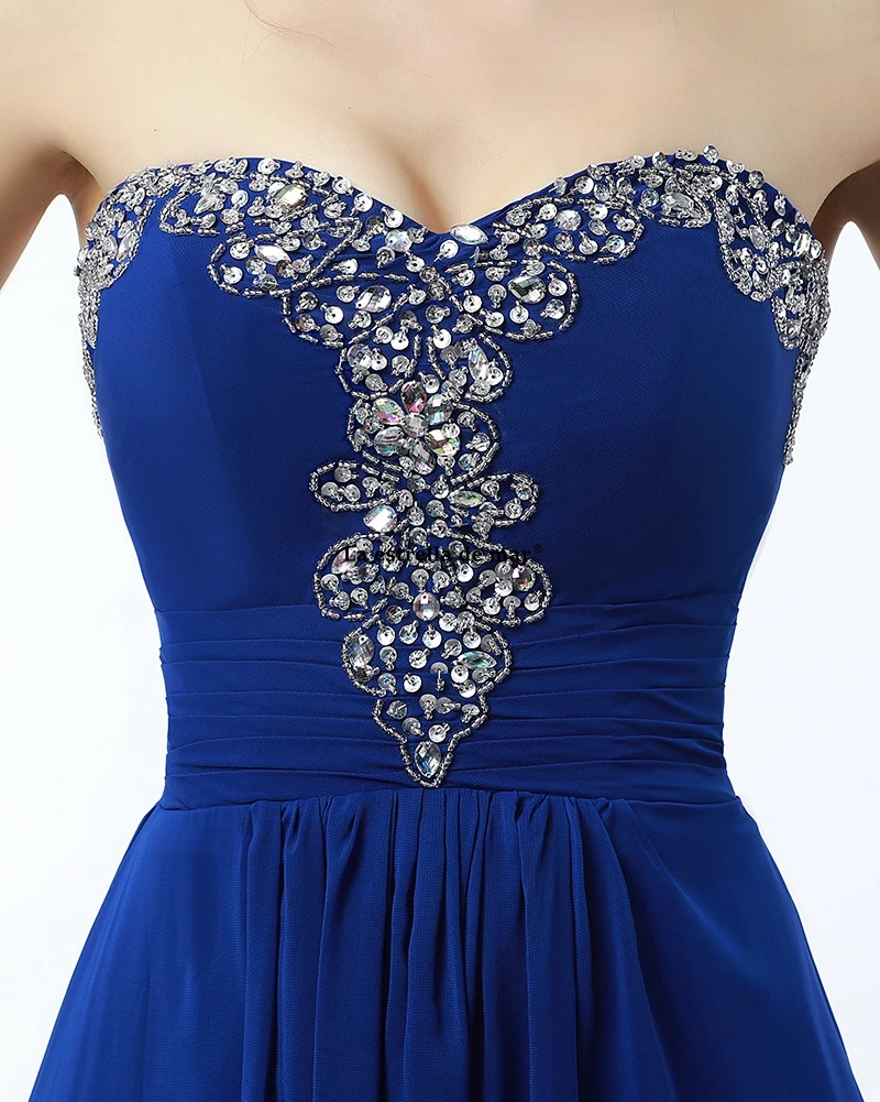 Royal blue chiffon crystal bridesmaid dresses new Sweetheart halter A Line brush tail wedding party gowns robe mariage femme
Royal blue chiffon crystal bridesmaid dresses new Sweetheart halter A Line brush tail wedding party gowns robe mariage femme