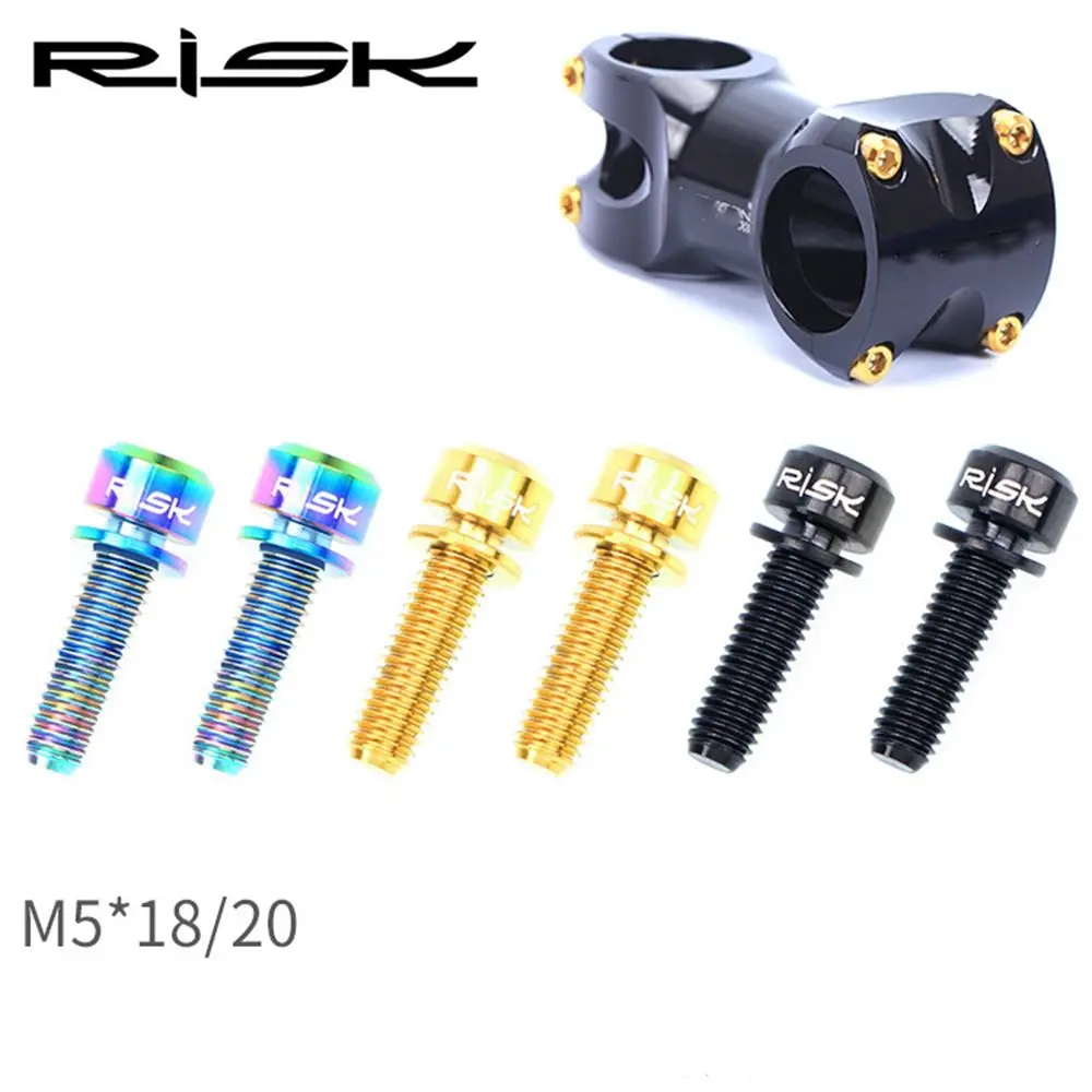 6PCS M5x20mm MTB Steering Bicycle Accessories Handlebar Stem Screws Bike Parts Titanium Bolt with Washer
6PCS M5x20mm MTB Steering Bicycle Accessories Handlebar Stem Screws Bike Parts Titanium Bolt with Washer
