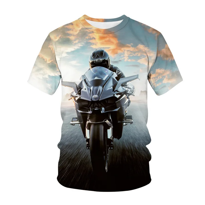Printed Short-Sleeved Motorcycle 3DT Shirt Pattern Men's Summer New Casual Fashion Men's Round Neck Loose T-shirt
Printed Short-Sleeved Motorcycle 3DT Shirt Pattern Men's Summer New Casual Fashion Men's Round Neck Loose T-shirt
