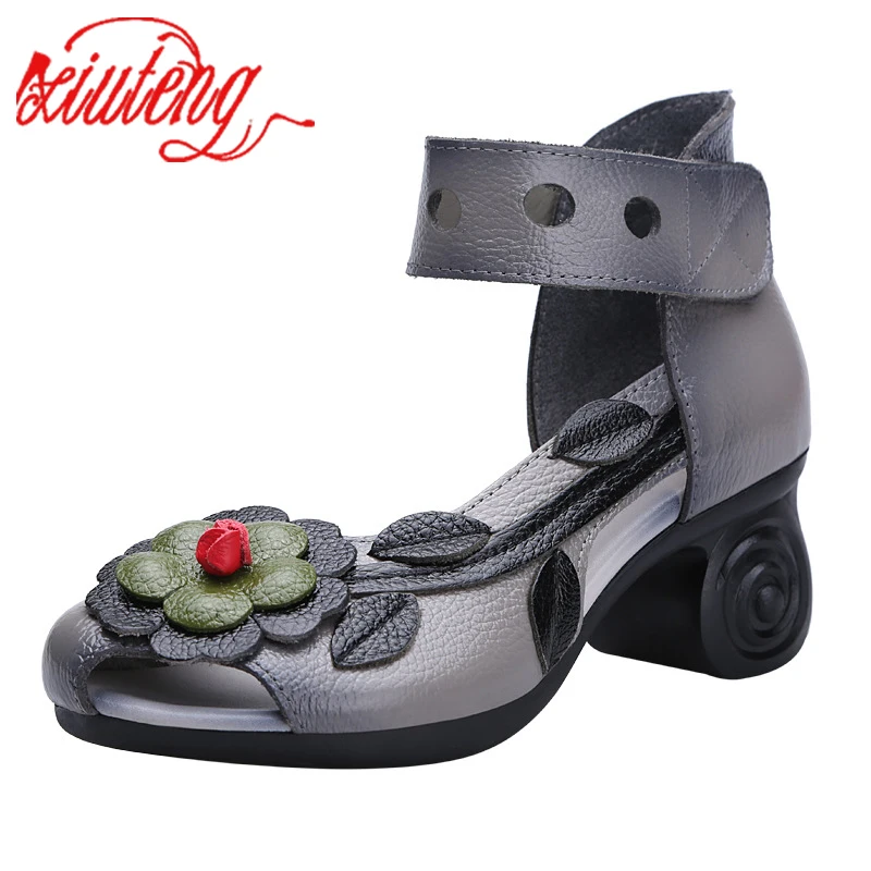 Beauty 2022 Summer Xiuteng Genuine Leather Folk Wind Thick Pumps Flower Fish Mouth Handmade High Heel Female Shoes Casual
Beauty 2022 Summer Xiuteng Genuine Leather Folk Wind Thick Pumps Flower Fish Mouth Handmade High Heel Female Shoes Casual