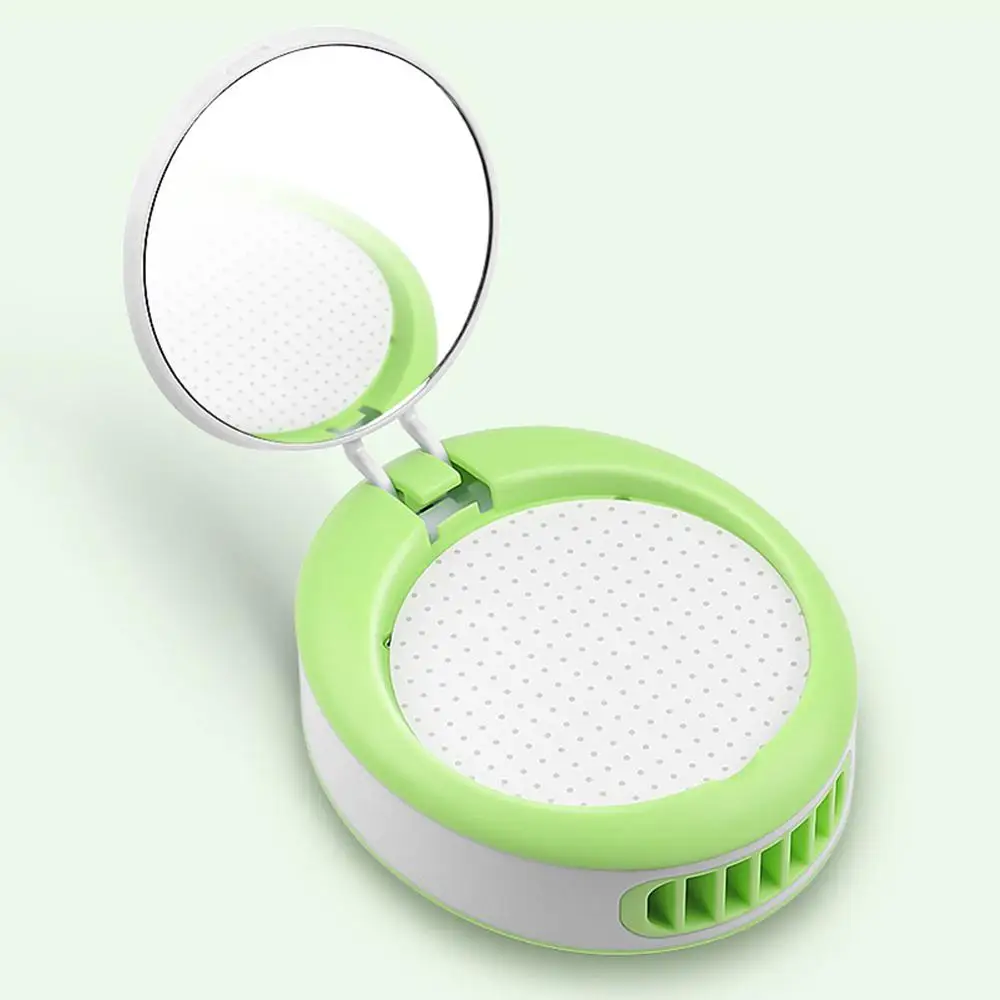 Фото Сушилка для ногтей с подзарядкой от USB зеркалом макияжа вентилятором клеем