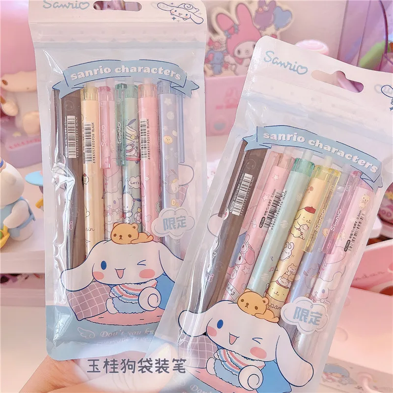 6pcs Cartoon Cinnomoroll Dog Devil Pen Press Type Black Ink Gel Pen 0.5mm Graffiti Writing Pens School Stationery 824
6pcs Cartoon Cinnomoroll Dog Devil Pen Press Type Black Ink Gel Pen 0.5mm Graffiti Writing Pens School Stationery 824