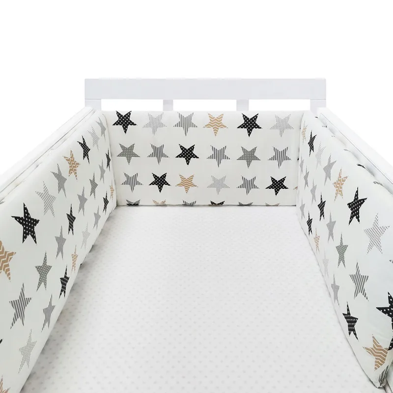 Baby Bed Crib Bumper U-Shaped stars Detachable Zipper Cotton Padded Baby Crib Rail Cover Protector Set Line bebe Cot Protector
Baby Bed Crib Bumper U-Shaped stars Detachable Zipper Cotton Padded Baby Crib Rail Cover Protector Set Line bebe Cot Protector