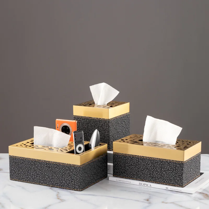 Modern Metal Leather Tissue Box Remote Control Key Storage Household Removable Seat Type Tissue Box Rectangular Room Decoration
Modern Metal Leather Tissue Box Remote Control Key Storage Household Removable Seat Type Tissue Box Rectangular Room Decoration