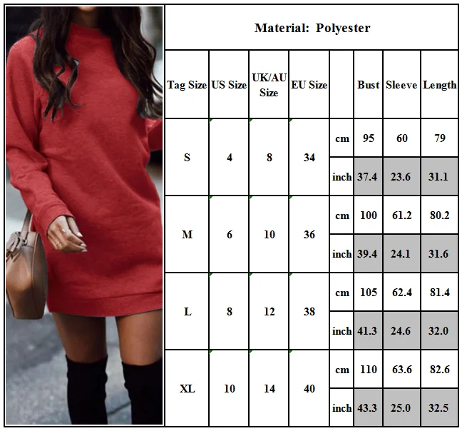 Womens Dress Long Sleeve Hoodies Dress Y2k Solid Color Dresses Crewneck Sweatshirt Autumn Winter Pullover Dresses Bodycon Dress
Womens Dress Long Sleeve Hoodies Dress Y2k Solid Color Dresses Crewneck Sweatshirt Autumn Winter Pullover Dresses Bodycon Dress