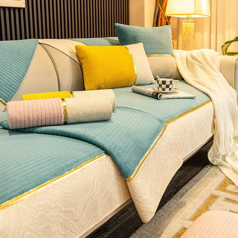 Velvet Sofa Cushion Cover Jacquard Thickened Corner Sofa Towel Armrest Cover Living Room Furniture Protection Can Be Customized
Velvet Sofa Cushion Cover Jacquard Thickened Corner Sofa Towel Armrest Cover Living Room Furniture Protection Can Be Customized