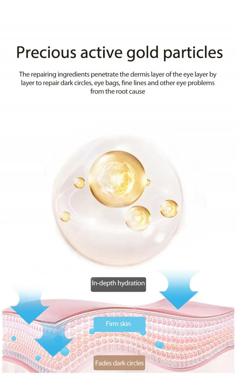 60pcs Eye Mask Patch Gold Nourishment Ice Chrysanthemum Crystal Collagen Anti-Wrinkle Anti Aging Remove Dark Circles Eye Care 
60pcs Eye Mask Patch Gold Nourishment Ice Chrysanthemum Crystal Collagen Anti-Wrinkle Anti Aging Remove Dark Circles Eye Care
