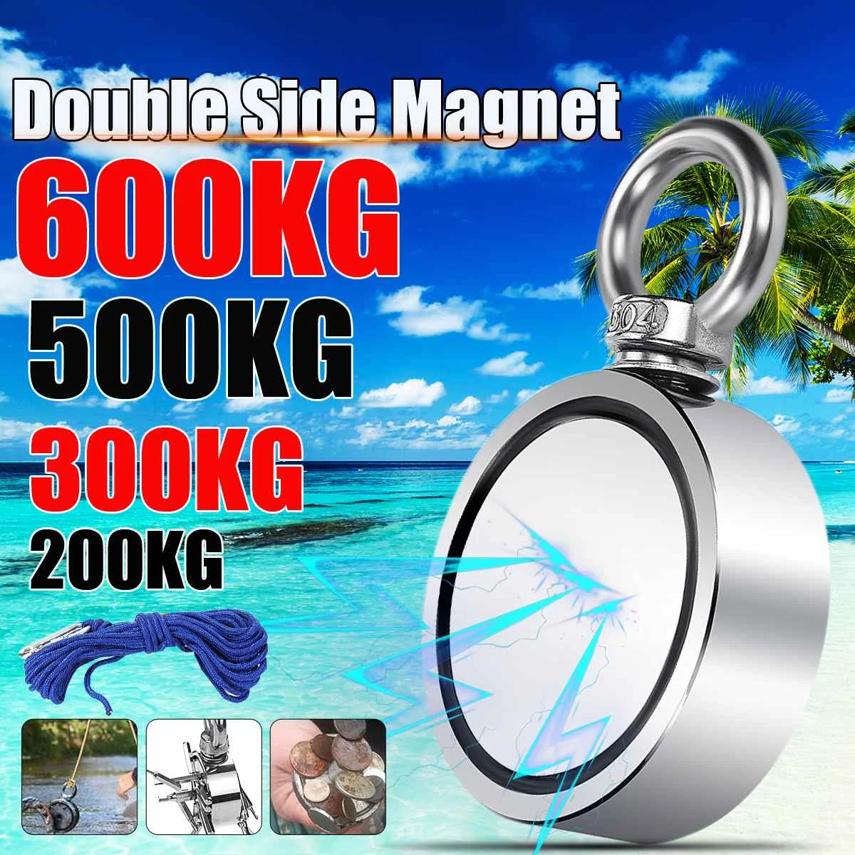 600KG D75mm Strong Powerful Round Neodymium Magnet Hook Salvage Magnet Sea Fishing Equipment Holder Pulling Mounting Pot
600KG D75mm Strong Powerful Round Neodymium Magnet Hook Salvage Magnet Sea Fishing Equipment Holder Pulling Mounting Pot
