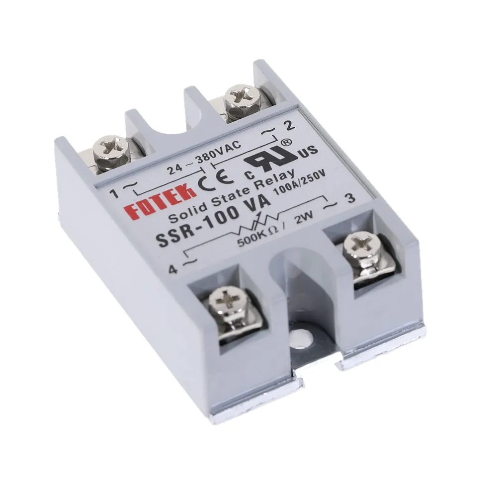 

SSR Solid State Relay SSR-100VA 100A Relais Regulator 24-380VAC Output SSR 100VA Single Phase Solid State Relay