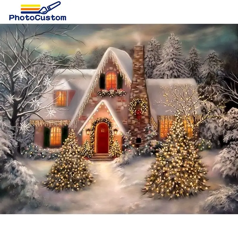 PhotoCustom Full Drill Square&Round Diamond Painting Snow House DIY Sale Embroidery Animals Decoration For Home
PhotoCustom Full Drill Square&Round Diamond Painting Snow House DIY Sale Embroidery Animals Decoration For Home