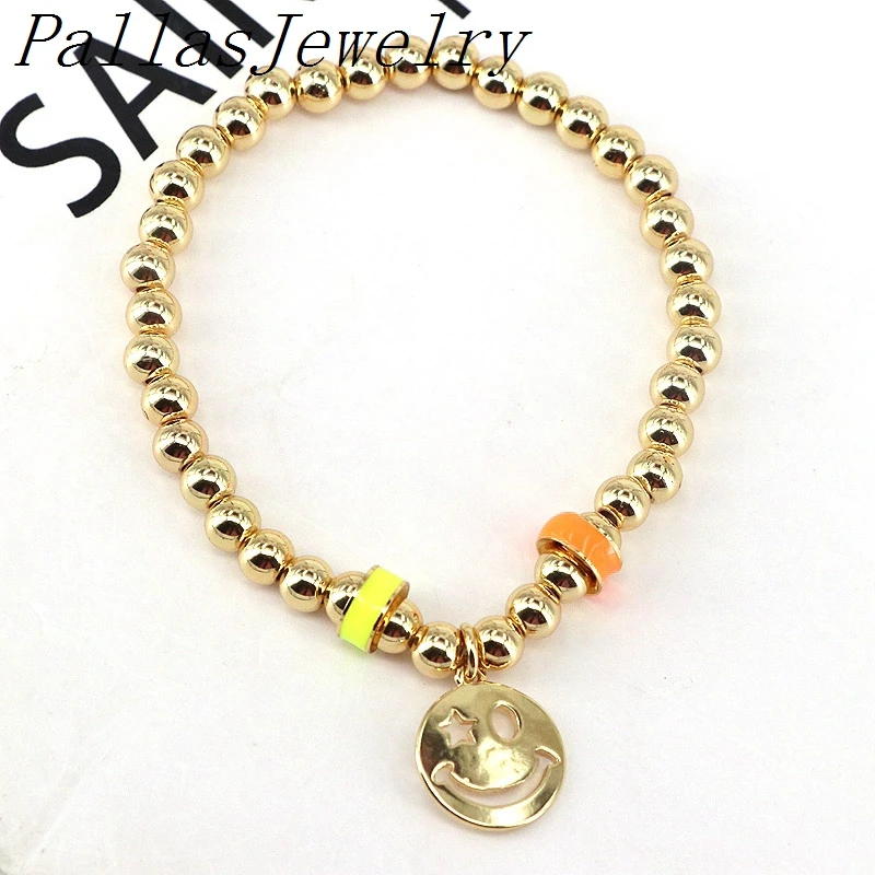 5Pcs 2021 New Fashion Happy Face Jewelry Gold Plated Smiley Face Charms Beaded Chain Adjustable Bracelets For Women Girl
5Pcs 2021 New Fashion Happy Face Jewelry Gold Plated Smiley Face Charms Beaded Chain Adjustable Bracelets For Women Girl