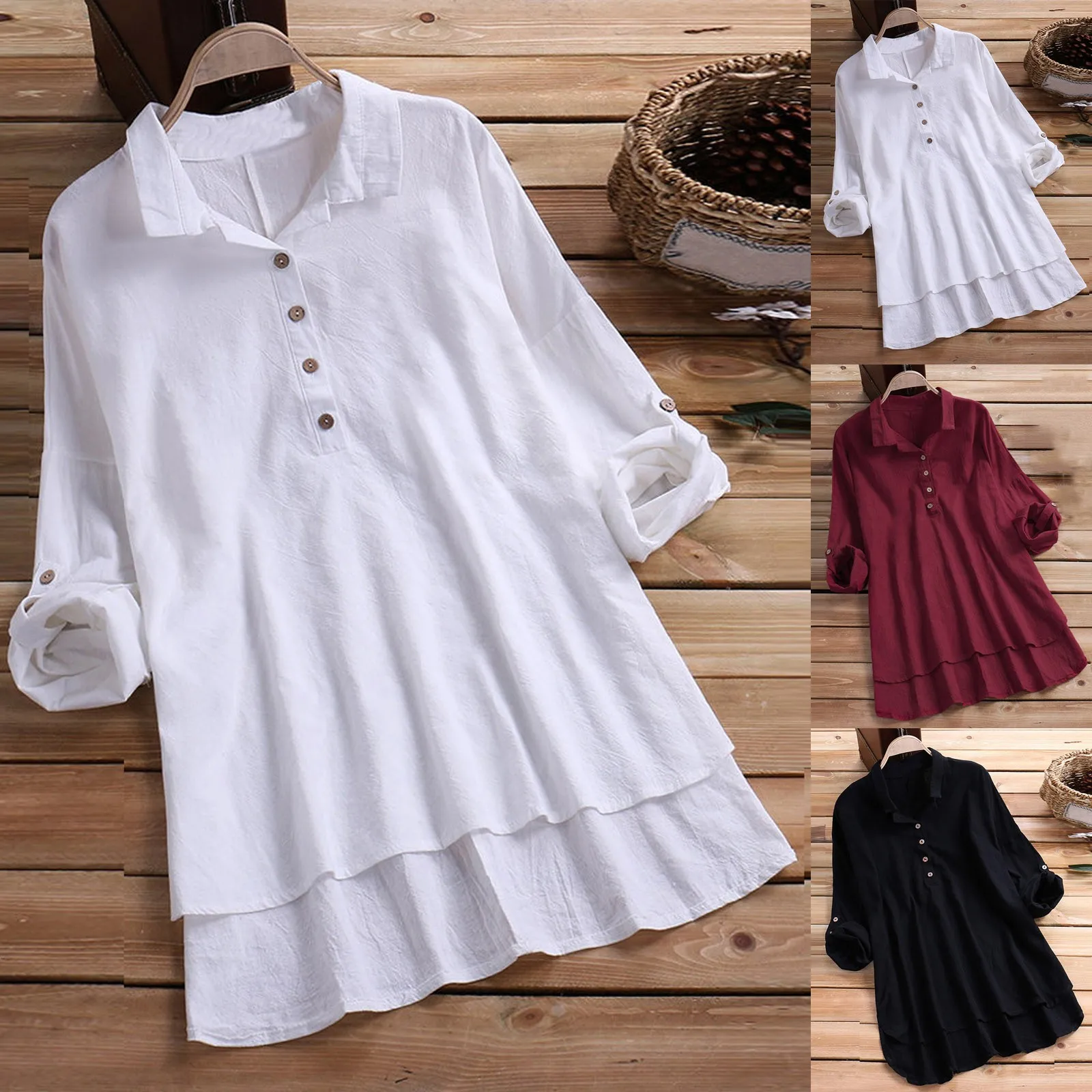 Women Linen Cotton Blouses and Tops 2021 New Summer Women Clothes V Neck Long Sleeve Office Lady Shirts Tops Female Plus Size
Women Linen Cotton Blouses and Tops 2021 New Summer Women Clothes V Neck Long Sleeve Office Lady Shirts Tops Female Plus Size