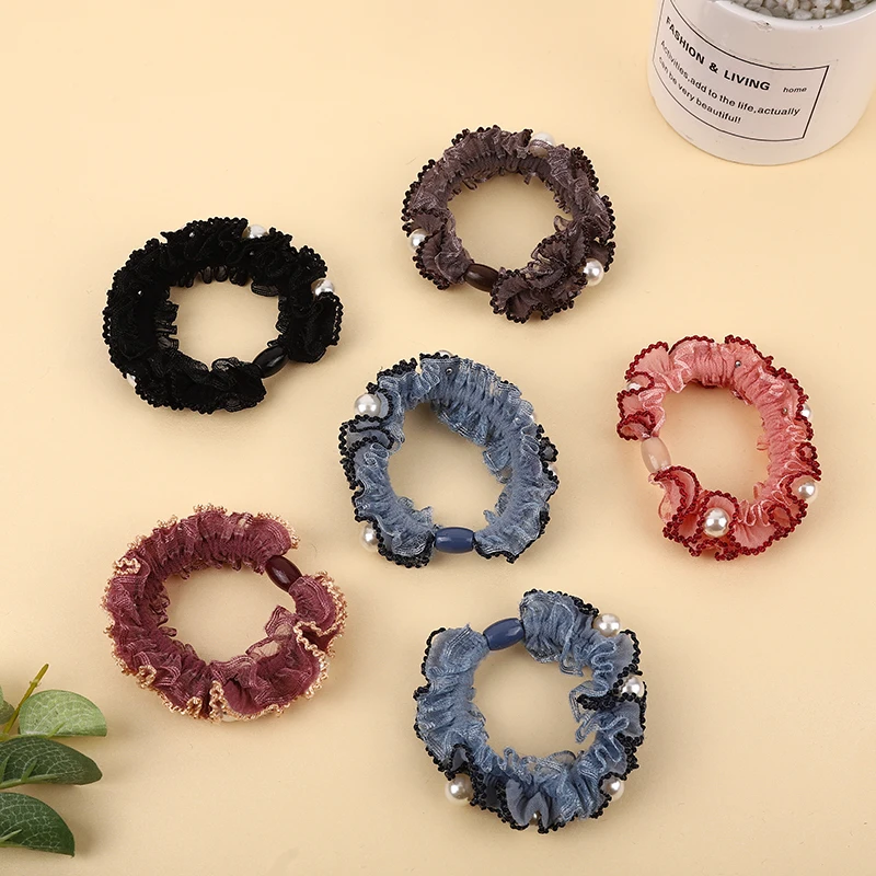 High Quality Women Hair Accessories Lace with Pearl Elastic Hair Bands Ball Headbands Round Rubber Band Ponytail Gum for Hair
High Quality Women Hair Accessories Lace with Pearl Elastic Hair Bands Ball Headbands Round Rubber Band Ponytail Gum for Hair