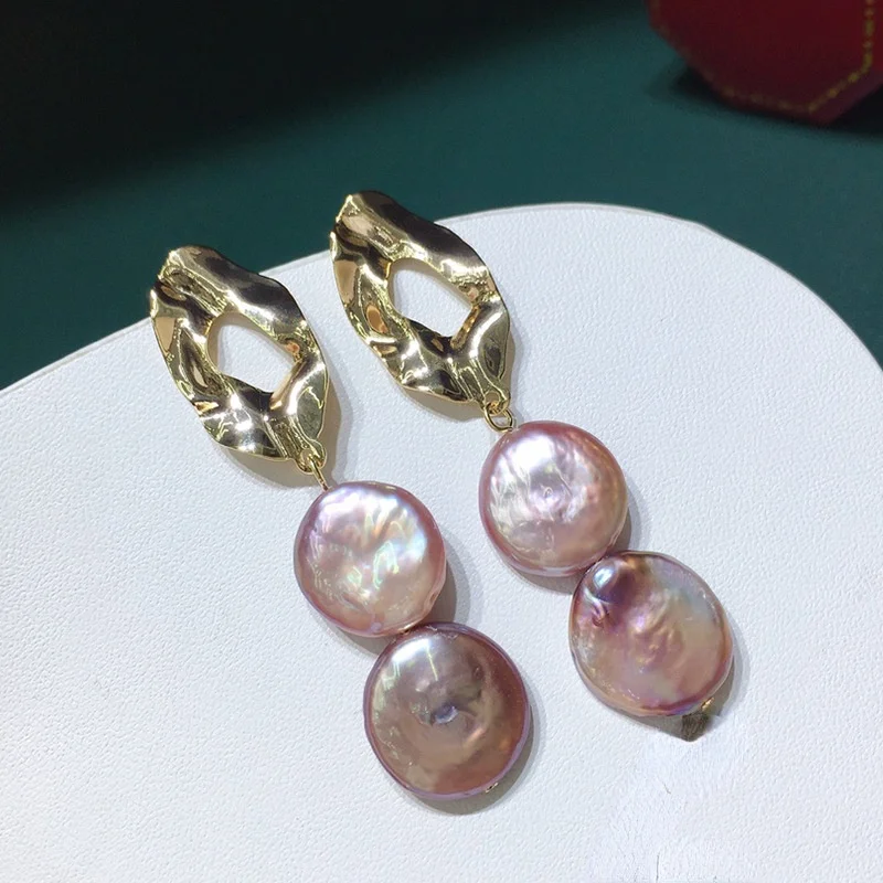 Fashion Jewelry Purple Natural Pearl Drop Earrings Hot Sale Geometric Metal Golden Plating Beads Dangle Earrings For Women
Fashion Jewelry Purple Natural Pearl Drop Earrings Hot Sale Geometric Metal Golden Plating Beads Dangle Earrings For Women