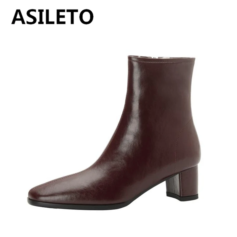 ASILETO Chaussure femme женские ботильоны круглый носок блочный каблук коровья кожа молния большой размер 34-43 Ретро зимние теплые S2767 
ASILETO Chaussure femme женские ботильоны круглый носок блочный каблук коровья кожа молния большой размер 34-43 Ретро зимние теплые S2767
