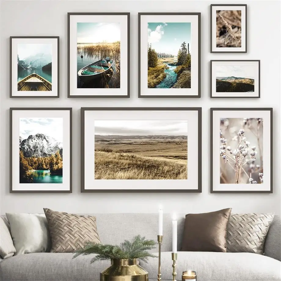 Mountain Forest Lake Boat Reed Sky Cloud Wall Art Canvas Painting Nordic Posters And Prints Wall Pictures For Living Room Decor
Mountain Forest Lake Boat Reed Sky Cloud Wall Art Canvas Painting Nordic Posters And Prints Wall Pictures For Living Room Decor