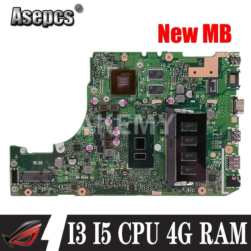 Материнская плата для ноутбука Akemy W/ i3 i5 i7 GT920M/GT940M 4GB RAM For Asus X302UJ X302U X302UV X302UA/UJ