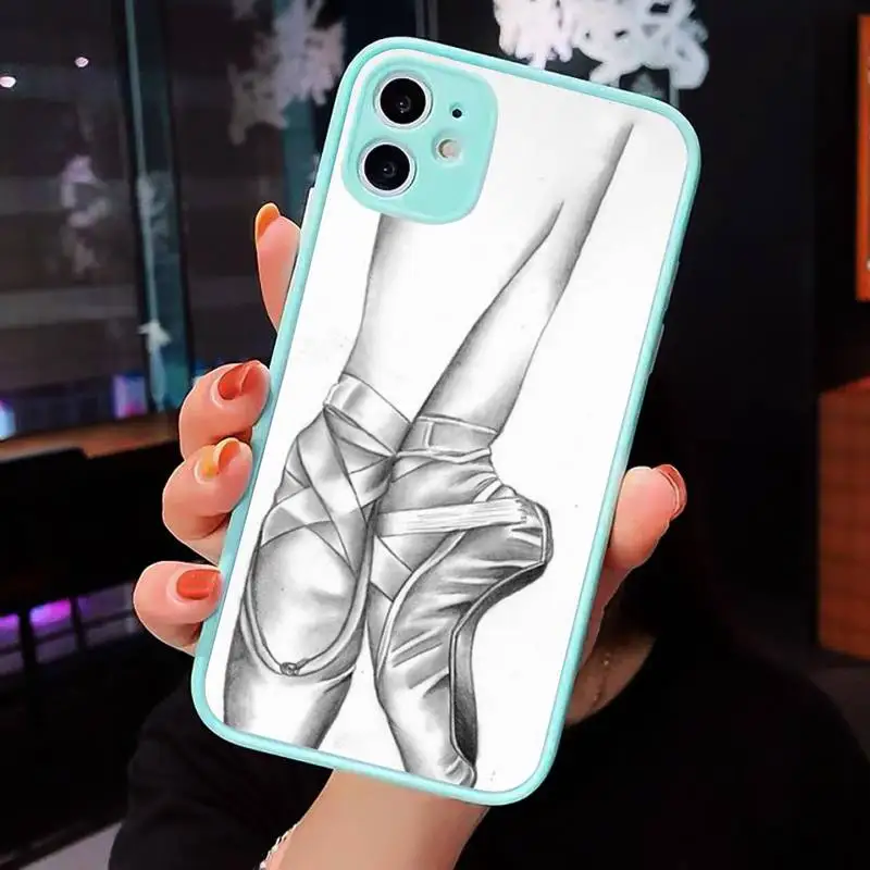 Ballerina Dance Ballet Girl Shoes Phone Case For iPhone 12 11 Mini Pro XR XS Max 7 8 Plus X Matte transparent blue Back Cover
Ballerina Dance Ballet Girl Shoes Phone Case For iPhone 12 11 Mini Pro XR XS Max 7 8 Plus X Matte transparent blue Back Cover