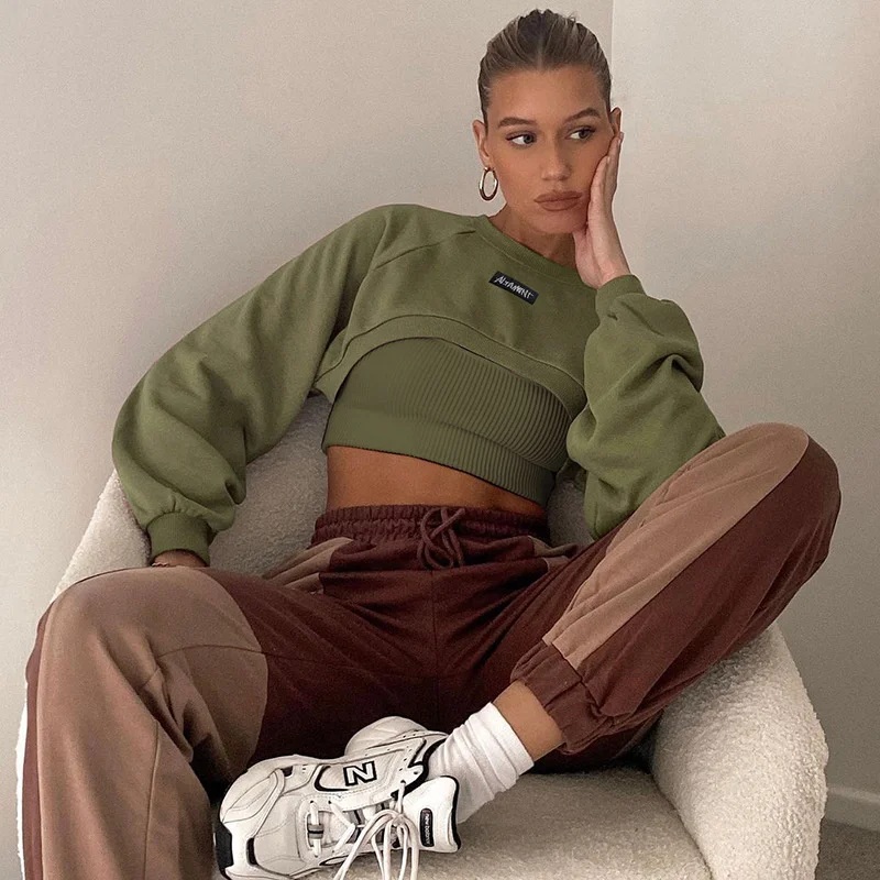 Navel Sexy Sweatshirt 2021 European American Street Pullover O-neck Regular Sleeve Solid Sweatshirts Casual Hedging Sweatshirts
Navel Sexy Sweatshirt 2021 European American Street Pullover O-neck Regular Sleeve Solid Sweatshirts Casual Hedging Sweatshirts