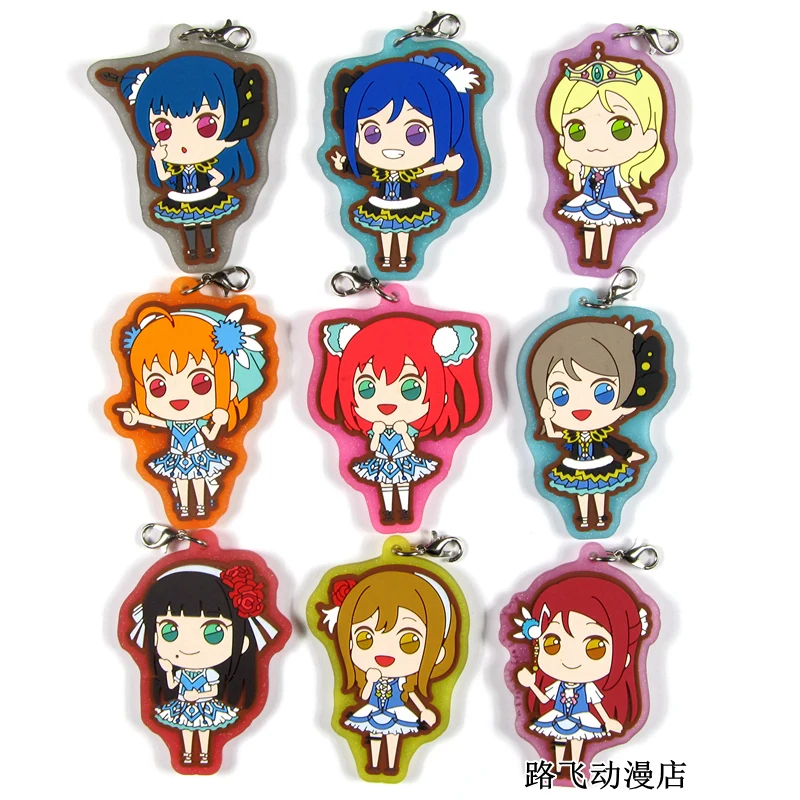 Брелок Аниме LoveLive!Sunshine экшн фигурка Ватанабэ вы таками Чика куникида Hanamaru