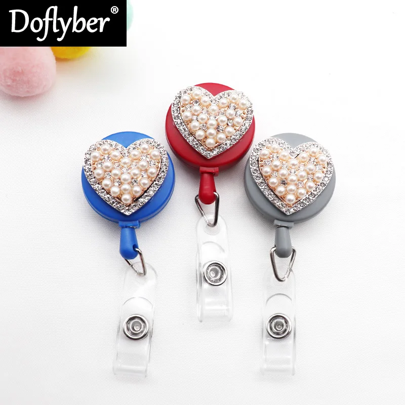 New Lovely Love Heart Badge Reel Bus Card Student Nurse Crystal Rhinestone ID Name Card Badge Holder Retractable Reel Keychain
New Lovely Love Heart Badge Reel Bus Card Student Nurse Crystal Rhinestone ID Name Card Badge Holder Retractable Reel Keychain