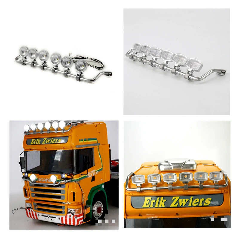 Rc Truck Tamiya Scania R470 620 Diy Part Metal Roof Led Spotlight Lamp For 1/14 Rc Toys 4X2 6X4 Tractor 56318 56323
Rc Truck Tamiya Scania R470 620 Diy Part Metal Roof Led Spotlight Lamp For 1/14 Rc Toys 4X2 6X4 Tractor 56318 56323