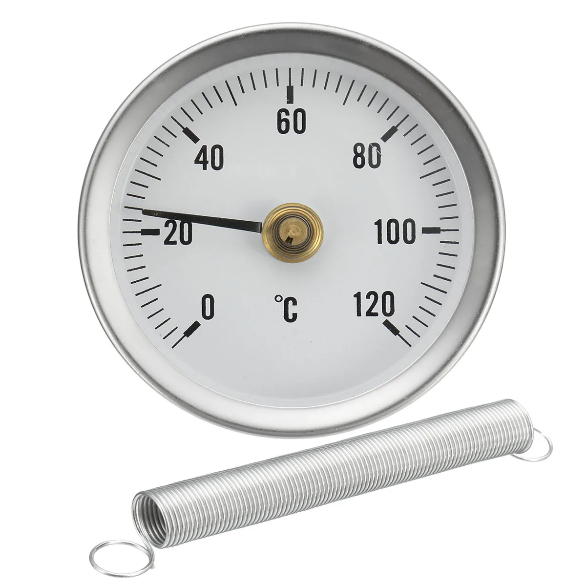 63mm 0-120 Centigrade Clip-on Pipe Dial Thermometer Temperature Temp Testing Gauge With Spring Bimetal Surface Pipe Thermometer
63mm 0-120 Centigrade Clip-on Pipe Dial Thermometer Temperature Temp Testing Gauge With Spring Bimetal Surface Pipe Thermometer