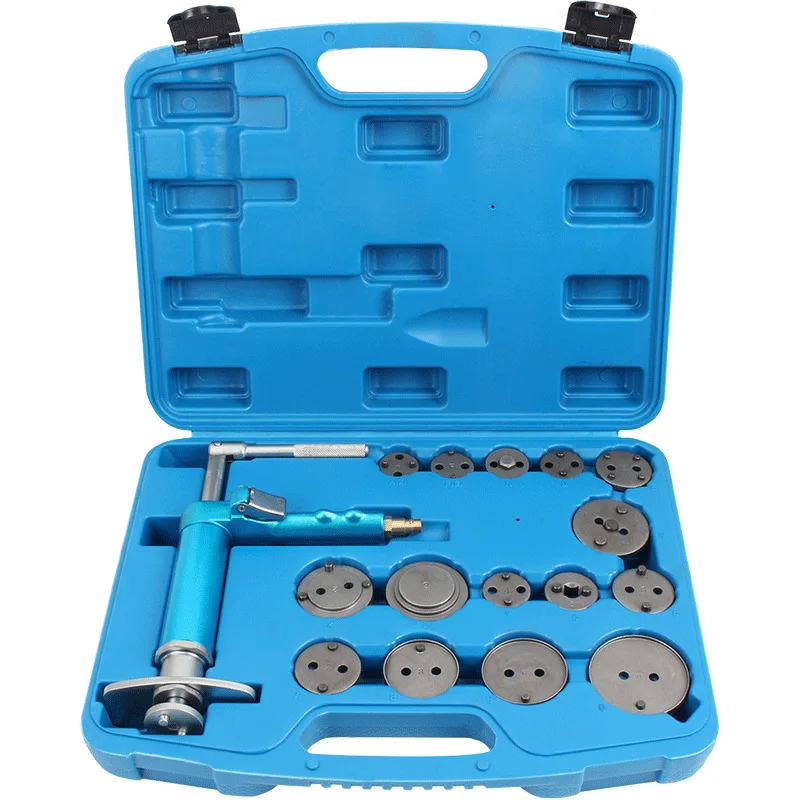 Pneumatic brake sub-cylinder adjustment tool piston top return positioner brake pad return tool replacement disassembly tool
Pneumatic brake sub-cylinder adjustment tool piston top return positioner brake pad return tool replacement disassembly tool