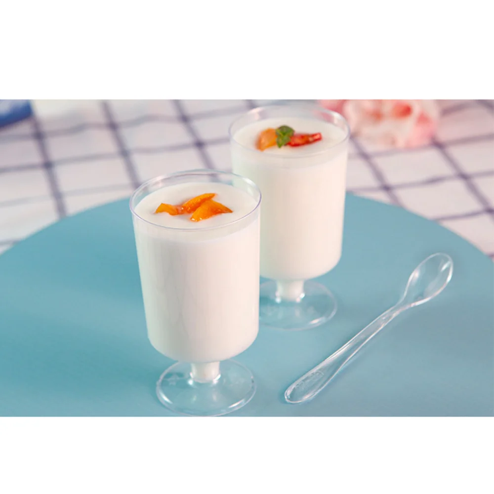 20 Pcs 100 Disposable Cups Pudding Yogurt Cup Roud Goblet Clear Cup Little Cup for DIY Sauce Jelly- Lid or Spoon
20 Pcs 100 Disposable Cups Pudding Yogurt Cup Roud Goblet Clear Cup Little Cup for DIY Sauce Jelly- Lid or Spoon