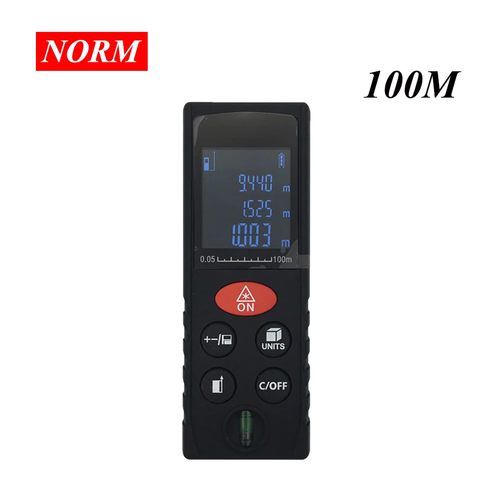 Цифровой лазерный дальномер 100 м/80 м/60 м/40 м с точностью измерения 2 мм