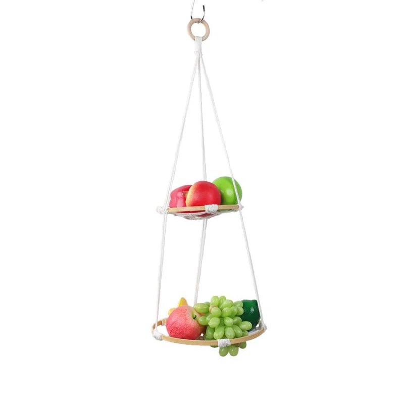 1/2/3 Tier Handmade Fruit Basket Cotton Rope Woven Multifunctional Hanging Stuff Holder Storage Baskets Household Supplies
1/2/3 Tier Handmade Fruit Basket Cotton Rope Woven Multifunctional Hanging Stuff Holder Storage Baskets Household Supplies